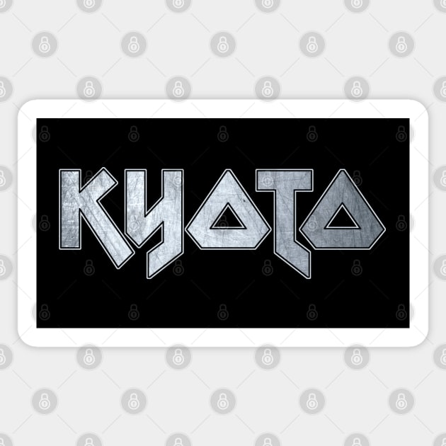 Heavy metal Kyoto Sticker by KubikoBakhar